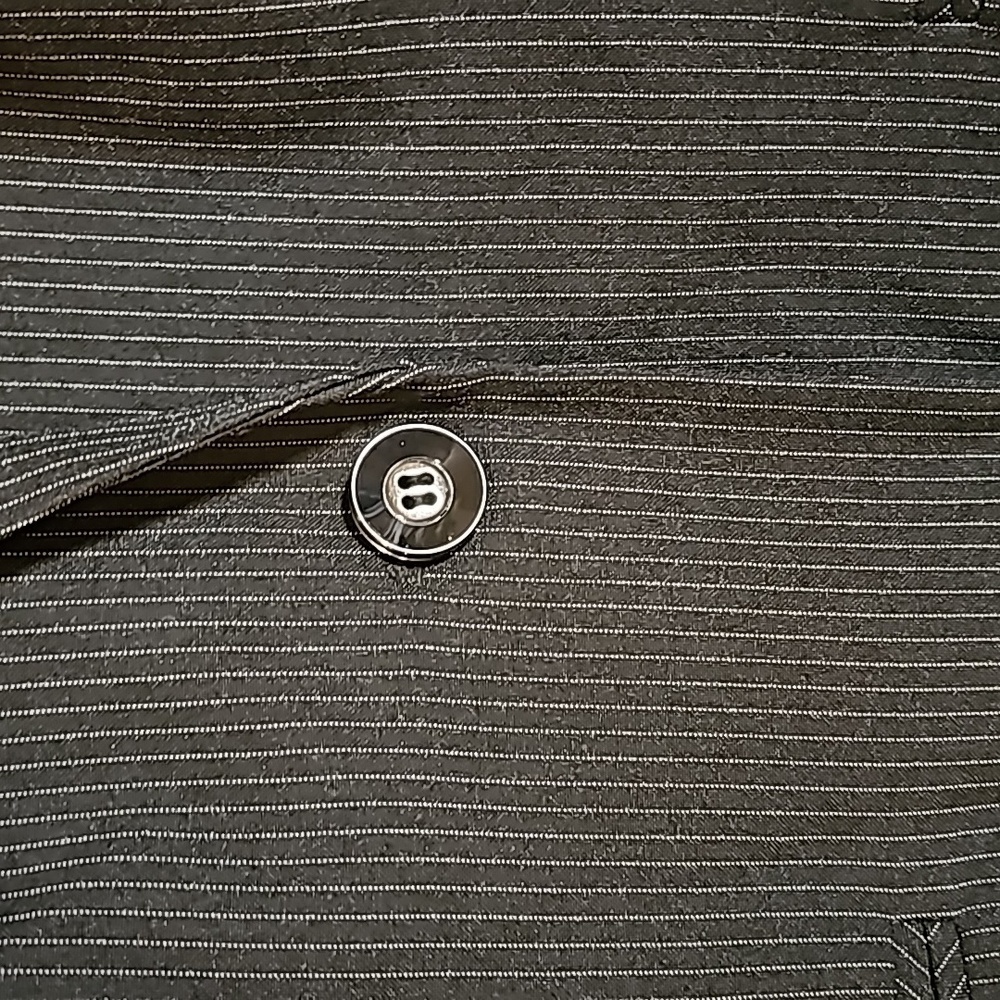 John Meyer Collection Dark Single Button Pinstrip… - image 3